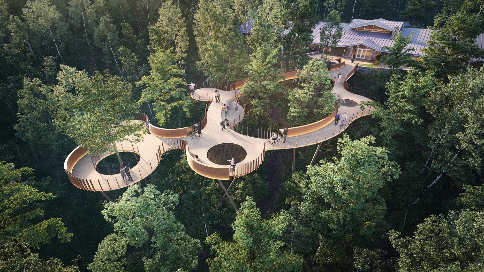 Ijams Nature Center Canopy Walk — MHM Architects